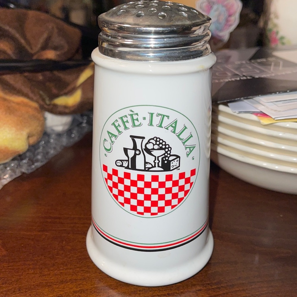 Café Italia Glass Grated Cheese- spice jar